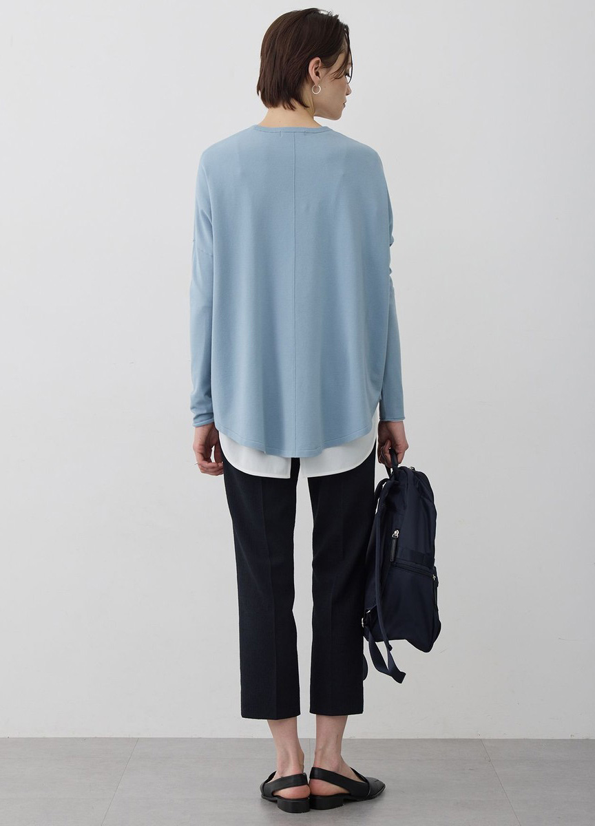 定番寬版圓領針織衫